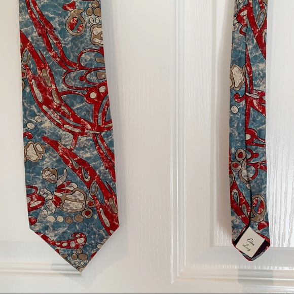 Red and Blue Hanover Extra Long Tie - Picture 3 of 4